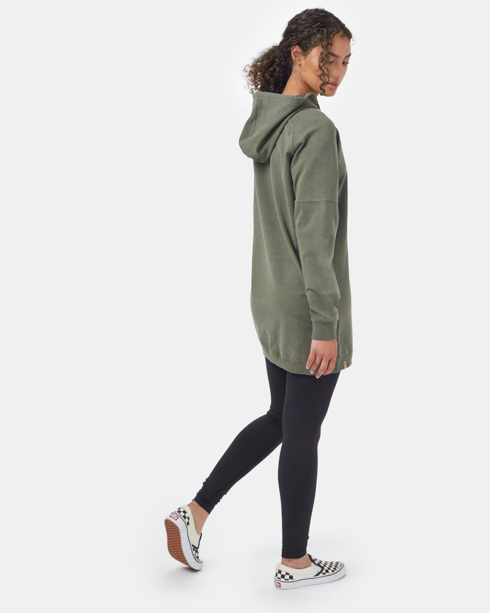 Extra Large French Terry Pullover Hooded Dress - A Fashionable Women's Apparel