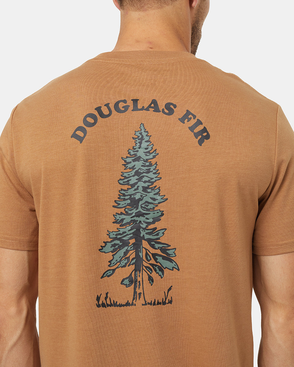 Eco-Friendly Douglas Fir Graphic T-Shirt for Sustainable Impact