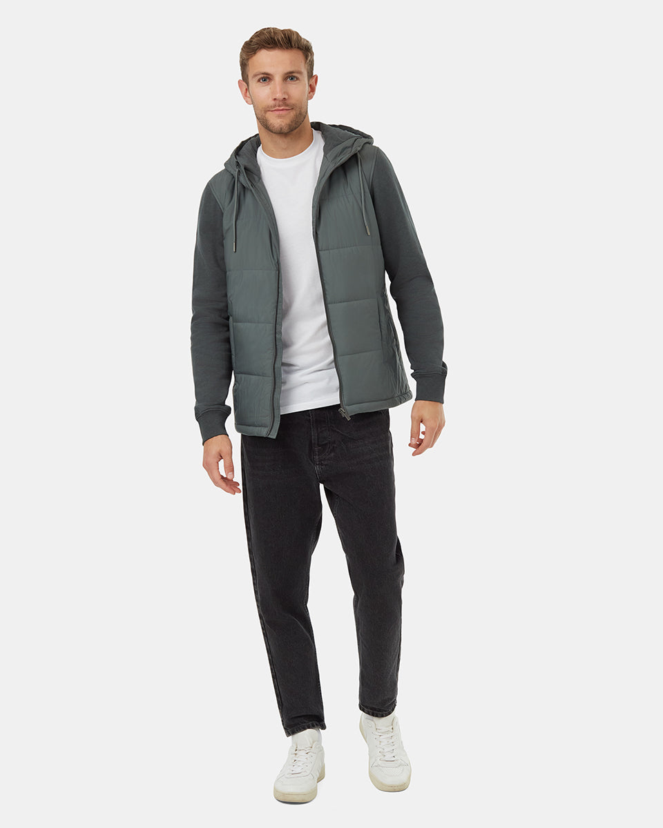 Coastal Lightweight Hybrid Insulated Hoodie for Transitional Weather