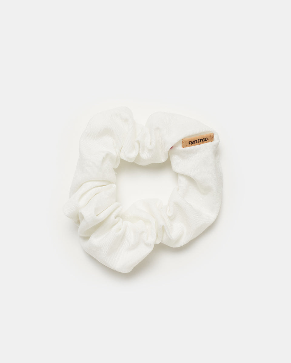 Eco-Friendly Upcycled TreeBlend Fabric Hair Scrunchies for Fashionable Hairstyles