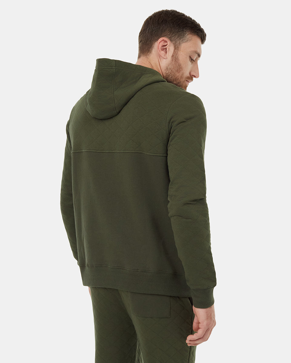 Sustainable Quilted Block Style Hoodie for Fall