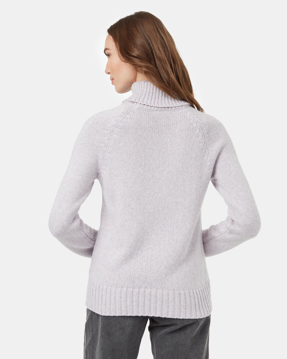 High - quality Sustainable Wool - blend Turtleneck Sweater for Cold Weather