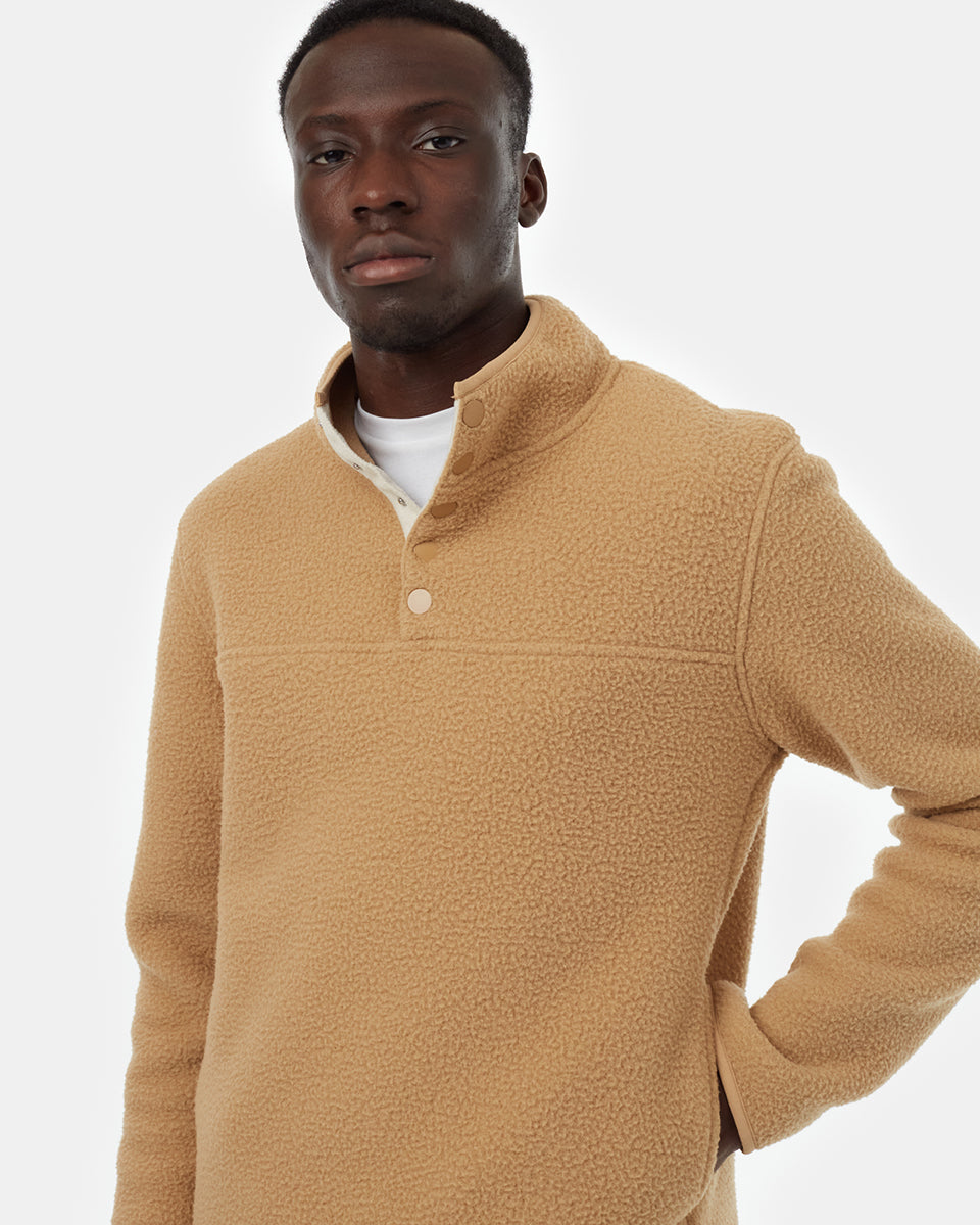 Eco-Friendly Loft Style Quarter Snap Recycled Polyester Layering Piece