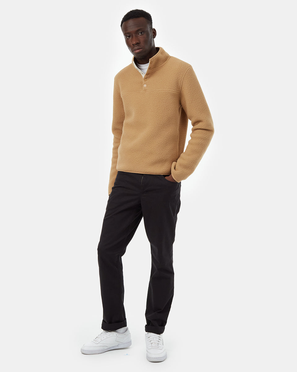 Eco-Friendly Loft Style Quarter Snap Recycled Polyester Layering Piece