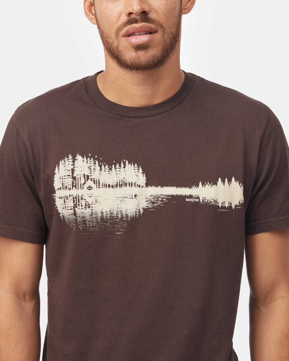 Ethical Summer Graphic Guitar T-Shirt Made from Fairtrade Organic Cotton