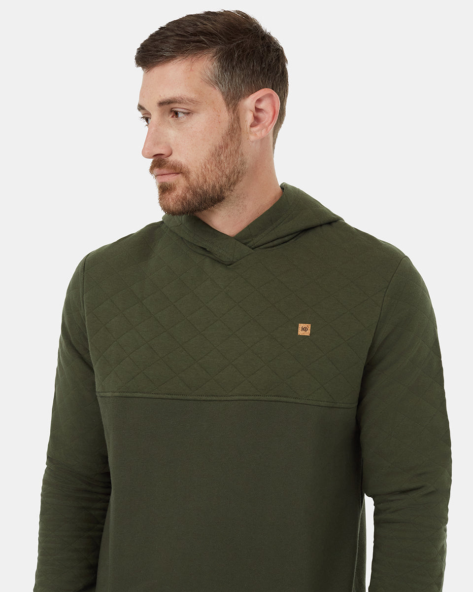 Sustainable Quilted Block Style Hoodie for Fall