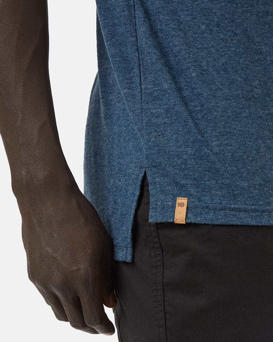 High - Quality Hemp Step Hem Casual T - Shirt for Outdoor Activities