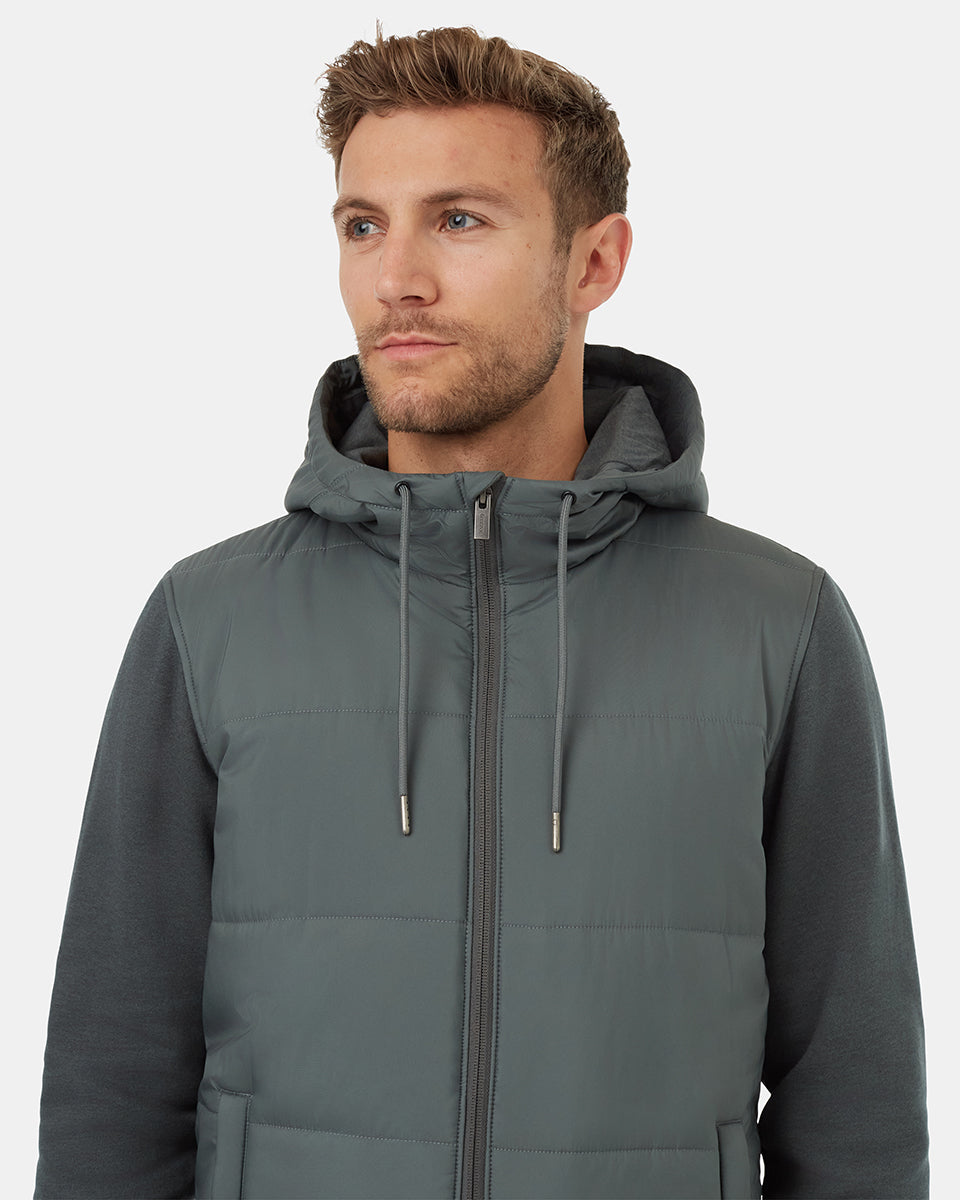 Coastal Lightweight Hybrid Insulated Hoodie for Transitional Weather