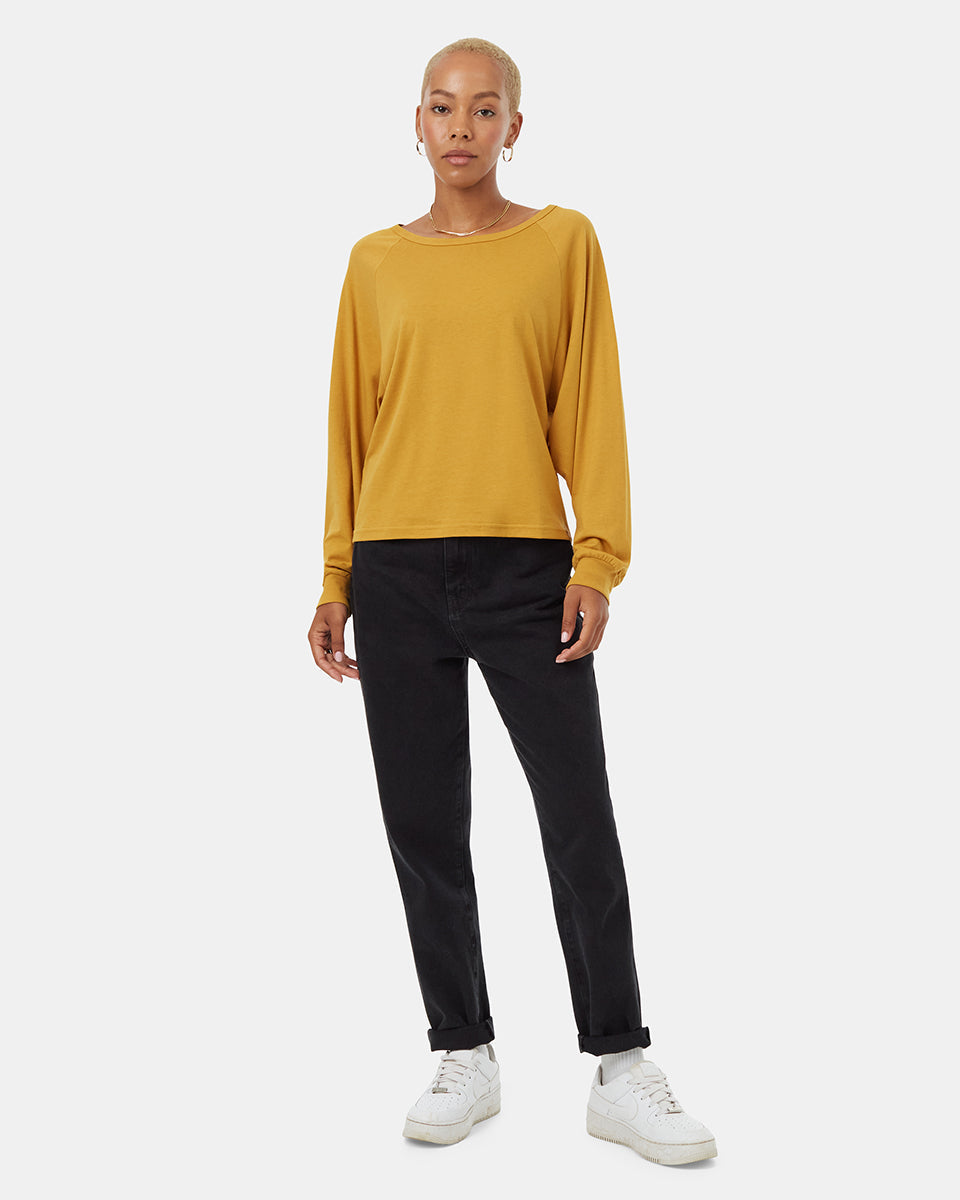 TreeBlend Raglan Style Long Sleeve Casual Top