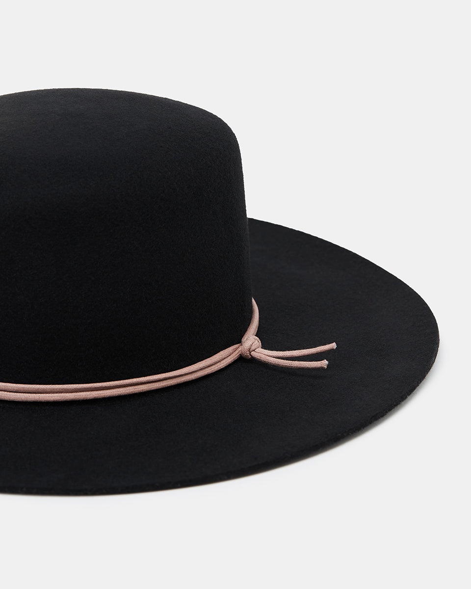 Sustainable 100% Recycled Wool Structured Harlow Boater Hat