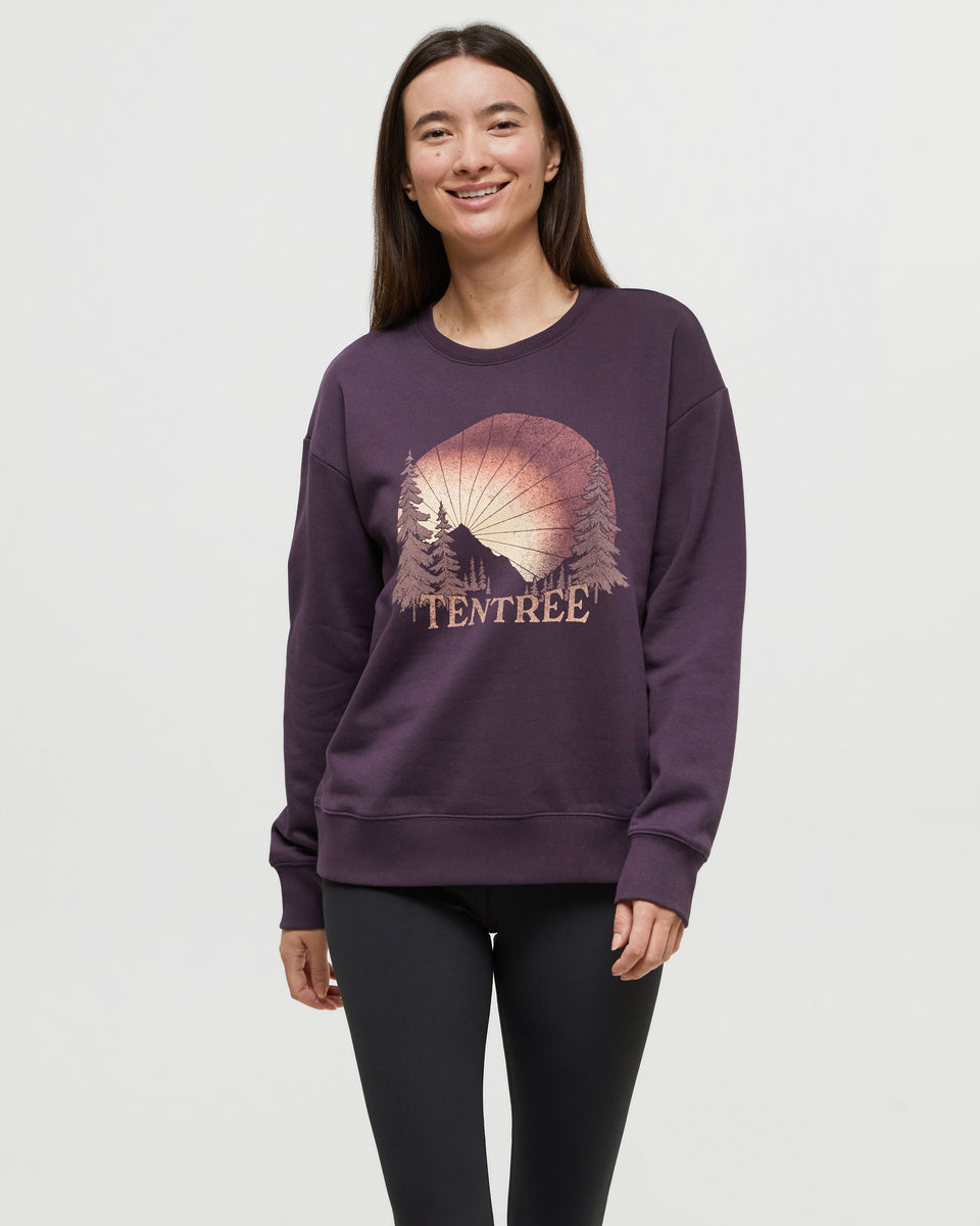 Twilight Forest Graphic Crewneck Sweatshirt