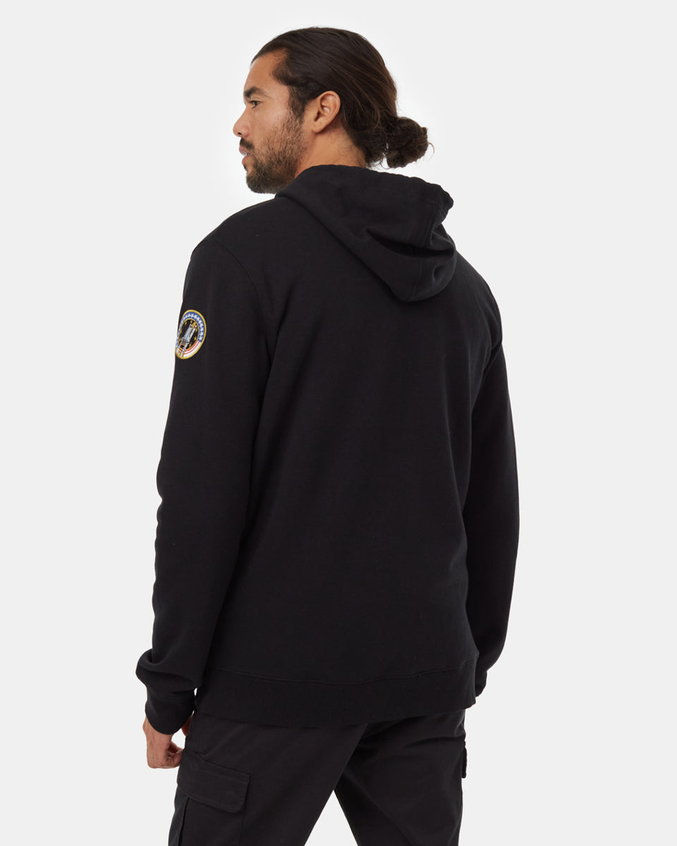 NASA-Inspired Shuttle Patch Zip-Up Hooded Sweatshirt