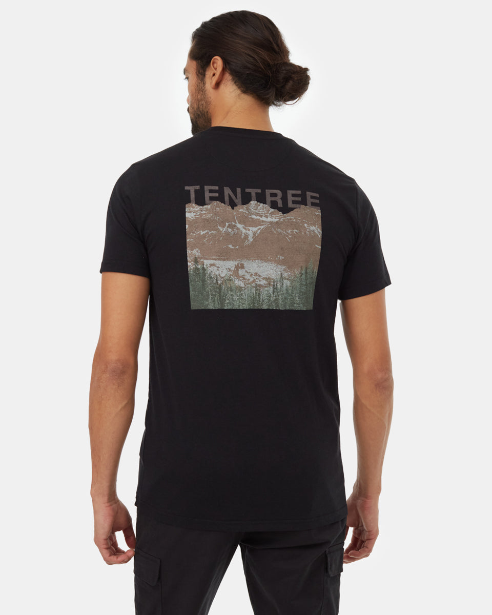 Sustainably Sourced Graphic Mountain T-Shirt for Eco - conscious People