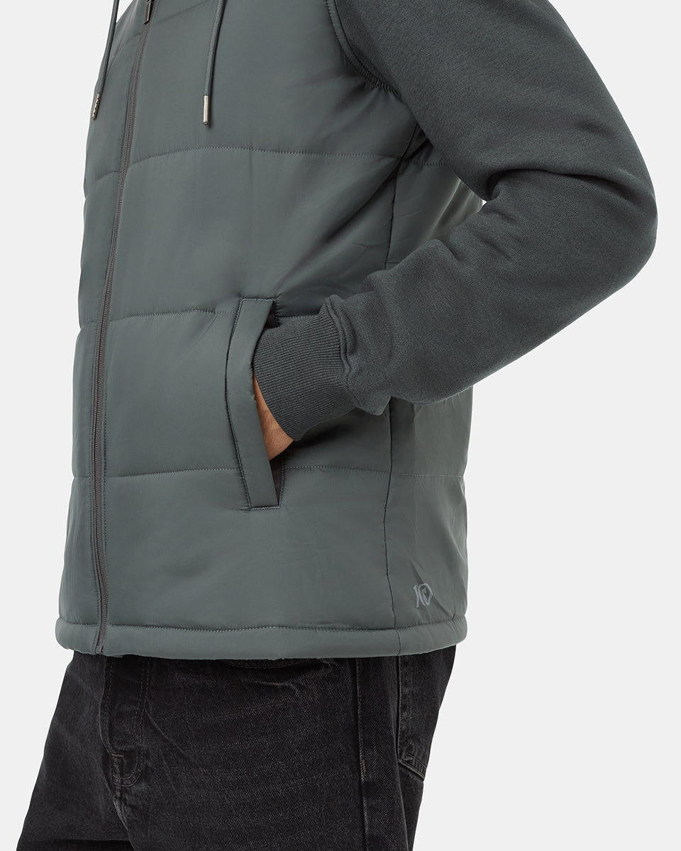 Coastal Lightweight Hybrid Insulated Hoodie for Transitional Weather